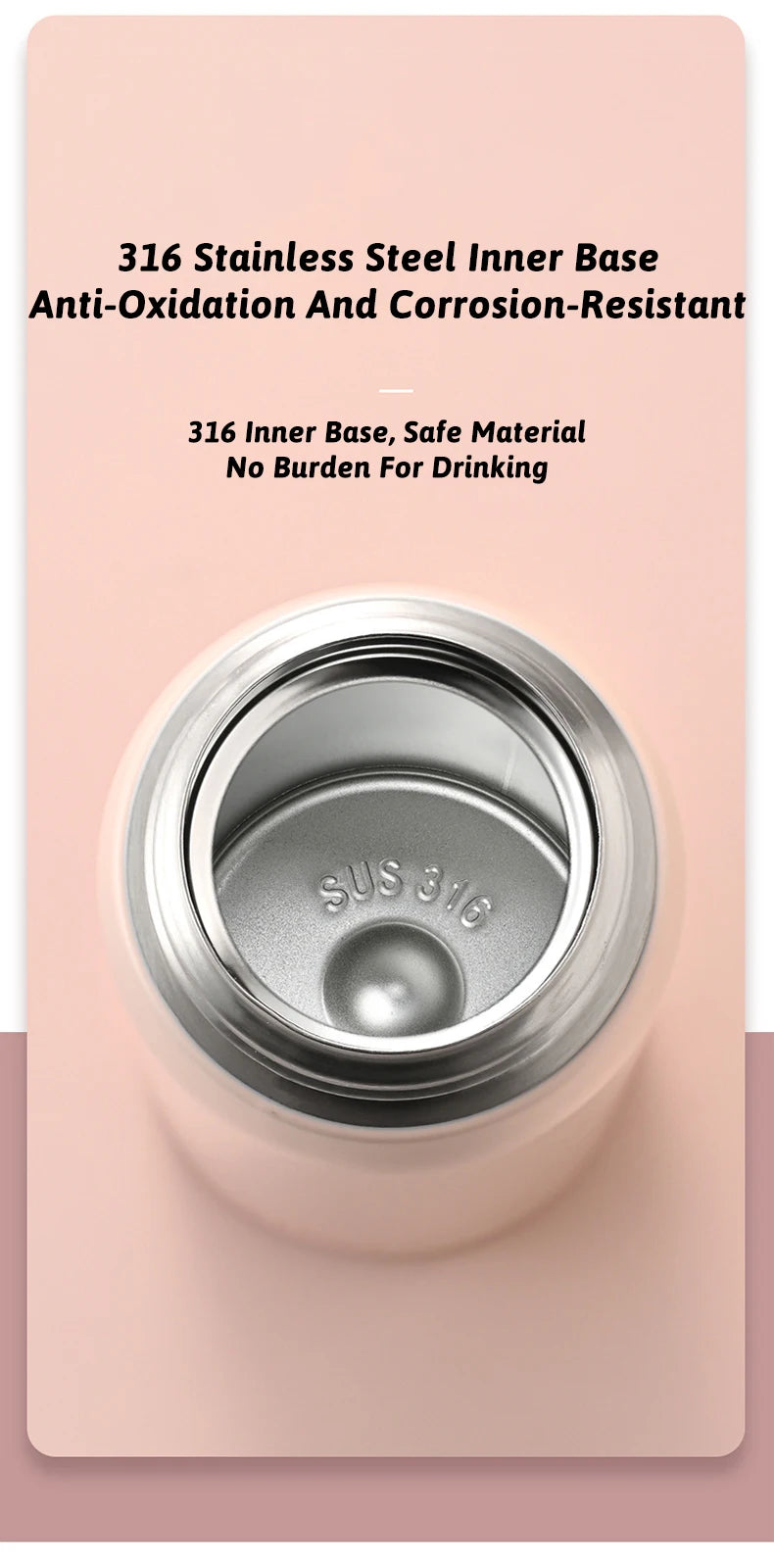 500ML Thermos Bottle Vacuum Flasks Tumbler 316 Stainless Steel Thermal Water Bottle Keep Hot And Cold Insulated Cup Drinkware - Buy online at  Vibe In Cart.