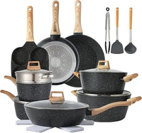 16PCS  Pots and Pans Set Non Stick Cookware Set Nonstick with Cooking SetAnd 21-piece sets are available for selection - Buy online at  Vibe In Cart.