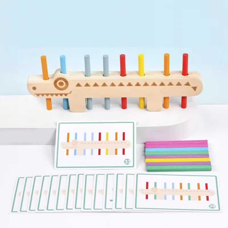 Kids Montessori Sensory Wooden Color Matching Games Puzzle Learning Set Fine Movement Training Math STEAM Educational Toys - Buy online at  Vibe In Cart.
