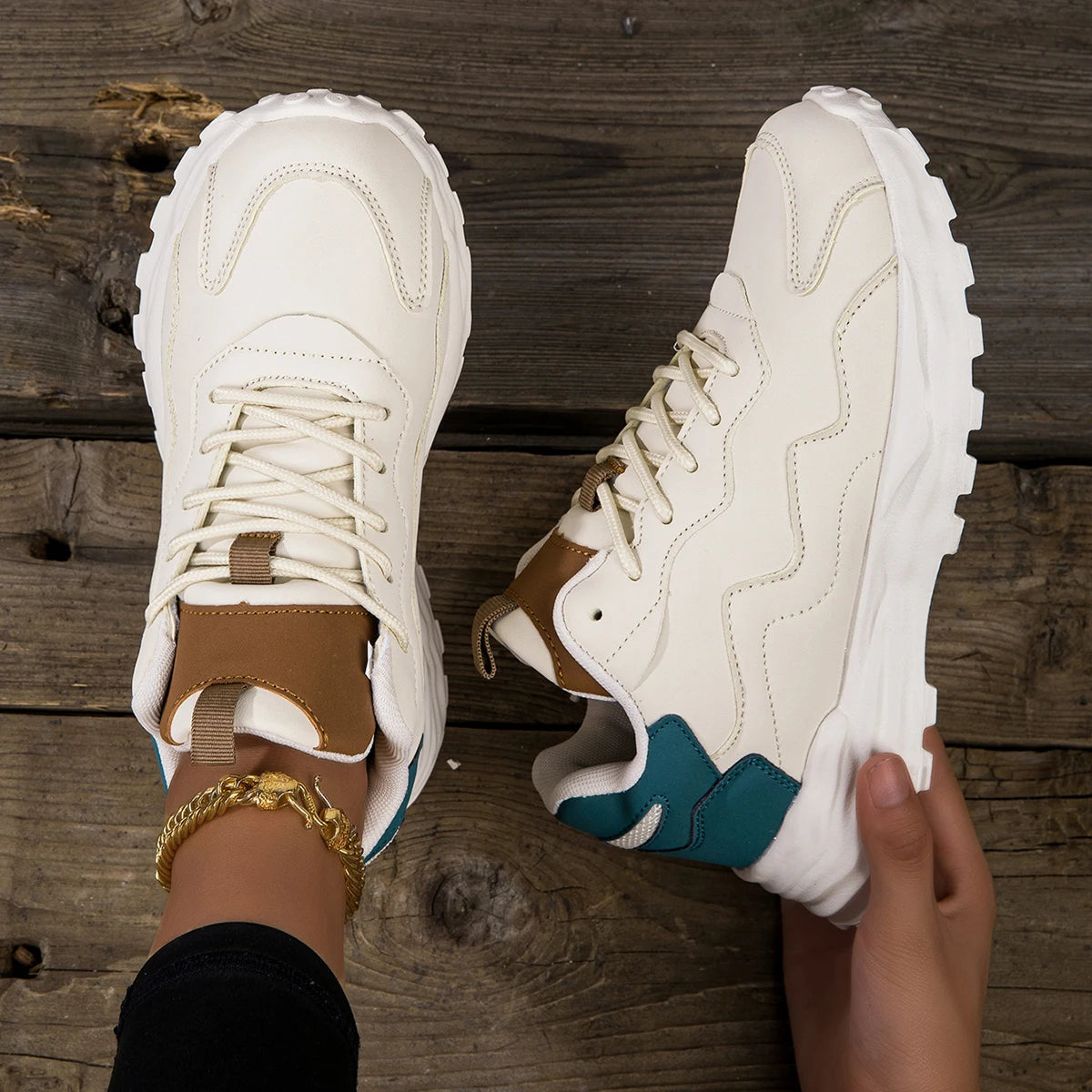 Fashion Woman Vulcanize Platform Casual Sneakers Women Flats Mesh Breathable Running Walking Shoes Chunky Sports Shoe - Buy online at  Vibe In Cart.