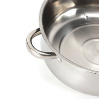 5 Tier Stainless Steel Steamer Pot Set 28cm Stackable with Glass Lid