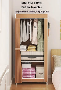 Minimalist Foldable Wardrobe Plastic Storage Cabinet Room Furniture Cheap Bedrooms Wardrobes Closet Armable Home Storage Rack - Buy online at  Vibe In Cart.