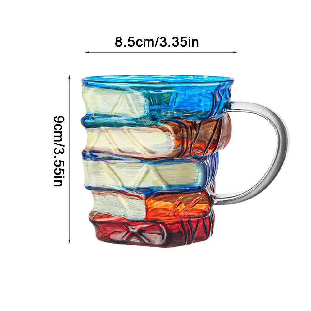 350ML Unique Book-Shaped Glass Mug Coffee & Tea Cup Creative Gift For Book Lovers Double Duty Drinkware & Decor - Buy online at  Vibe In Cart.