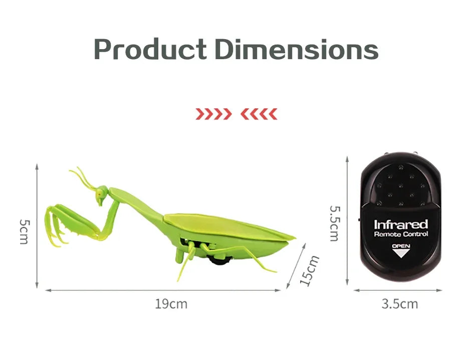 Infrared Remote Control Mini Mantis Insect Simulation Toy