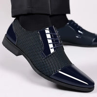 Men's Elastic Band Oxfords With PVC Insole And Rubber Outsole