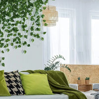 Artificial Plant Green Ivy Leaf Garland Silk Wall Hanging Vine Home Garden Decoration Wedding Party DIY Fake Wreath Leaves - Buy online at  Vibe In Cart.