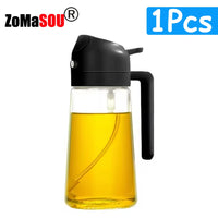 2-in-1 Plastic Oil Sprayer Pourer Bottle 500mL Set of 1-4