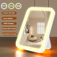 LED Smart Student Dormitory Desktop Fill Light Small Mirror, Makeup Mirror With Light,Girls Bedroom Dressing Table Mirro - Buy online at  Vibe In Cart.