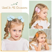 20/40Pcs Sweet Random Candy Color Bow Hair Clip Set for Baby Girls Cute Ribbon Hairpin Kids Headwear Kids Hair Accessories Gifts - Buy online at  Vibe In Cart.