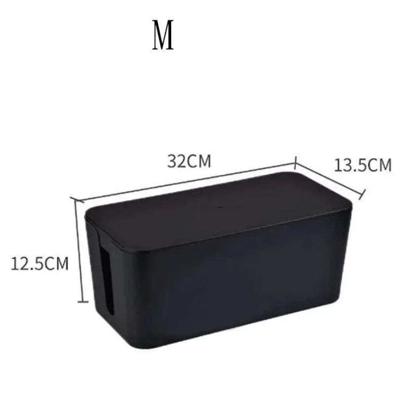 Plastic Desktop Storage Box for Cable Management