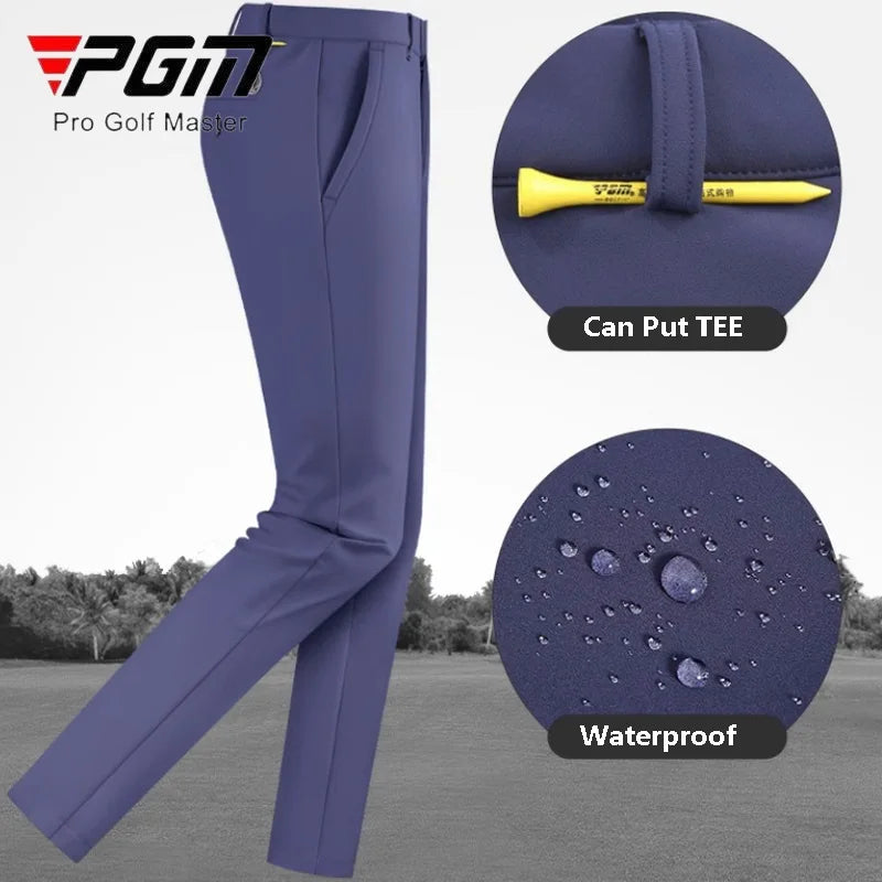 PGM Winter Golf Pants for Men Fleece Warm Work Business Casual Pants Male Waterproof Stretch Long Trousers Ball Sweatpant - Buy online at  Vibe In Cart.