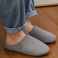 Smile Pop Men Flat Slippers Indoor Cozy Home Men Slippers Winter Casual Slippers Soft Antiskid Slippers Outdoor Fashion Shoes - Buy online at  Vibe In Cart.