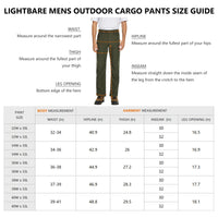 Lightbare Men's Stretch Hiking Golf Cargo Pants UPF 50+ Cropped with Roll-Up Leg Snaps Water Resistant Straight Fit - Buy online at  Vibe In Cart.