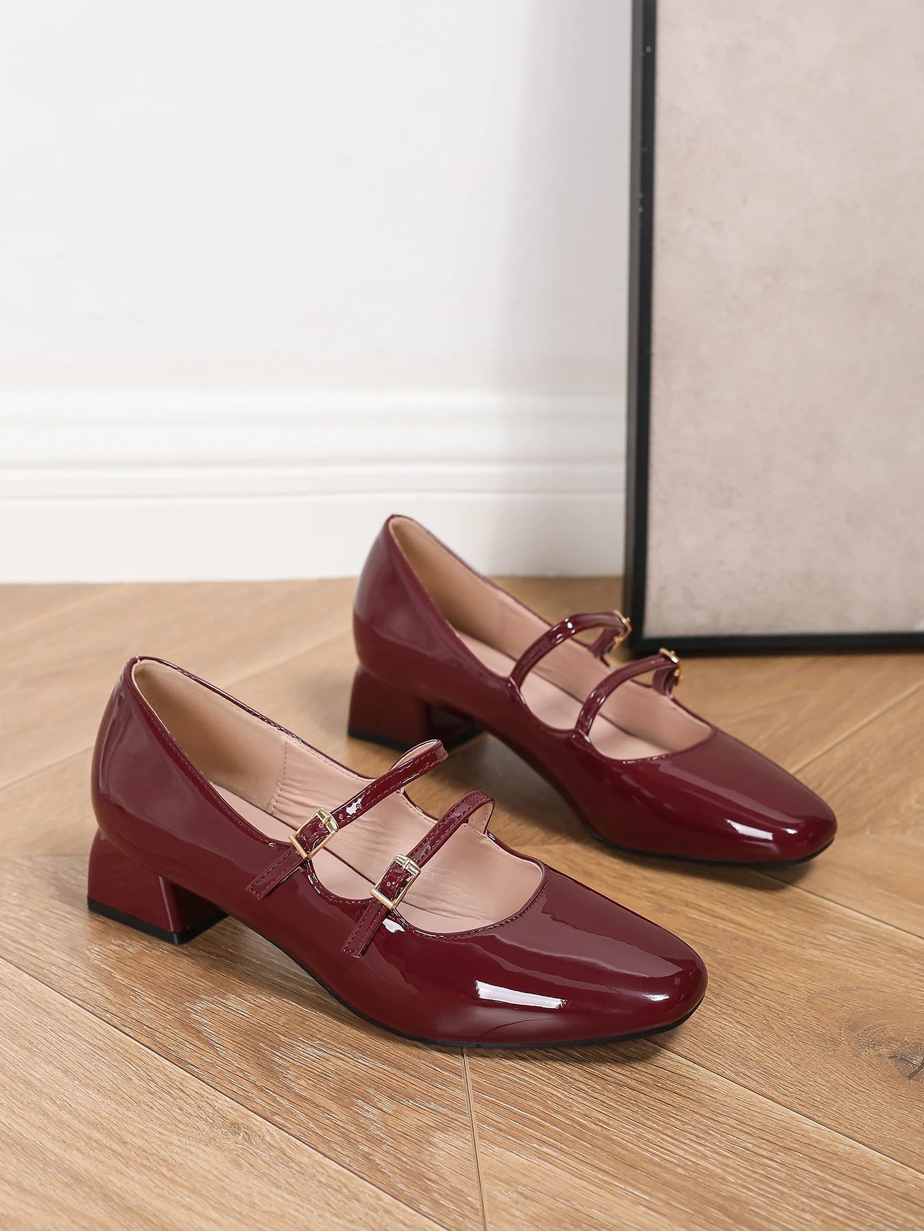 French Mary Jane shoes, small leather shoes, thick heels, women's shallow mouth single shoes - Buy online at  Vibe In Cart.