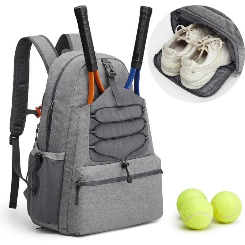 Men Women Tennis Backpack Portable 2R Tennis Squash Racquets Bag Shoes Compartment Badminton Pickleball Paddles Travel Sport Bag - Buy online at  Vibe In Cart.