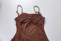 QINACTIVE Women's sports beautiful back dress Removable chest cushion cushion breathable outdoor yoga tennis skirt - Buy online at  Vibe In Cart.