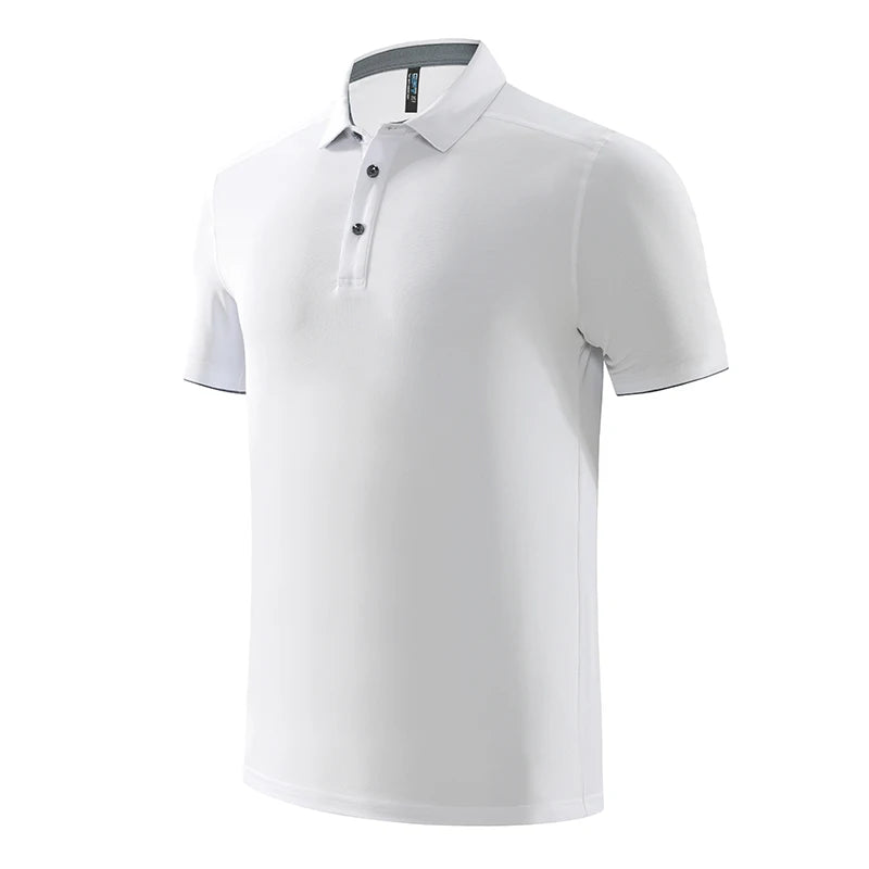 Men's Quick Dry Polyester Polo Shirt for Sports and Golf