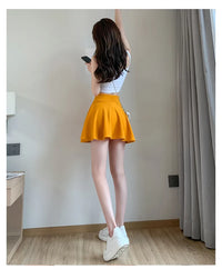 Summer Women's Skirts Fashion Sexy Mini Elastic Pleated Sun Skirts For School Girl Uniform Korean Black High Waist Tennis Skirts - Buy online at  Vibe In Cart.