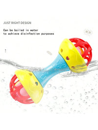 Double-Headed Plastic Baby Rattle Toy, Random Color, 19x8x7.5cm