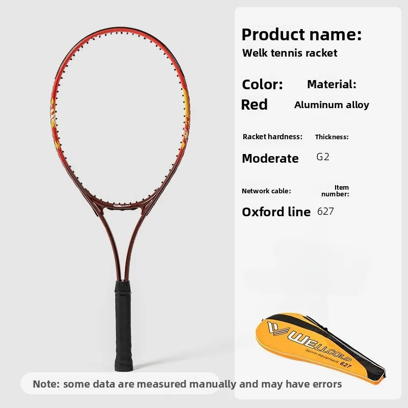 Adult Beginner Female Outdoor One-piece Aluminum Alloy Tennis Racket Male Indoor Single Training One-piece Tennis Racket - Buy online at  Vibe In Cart.