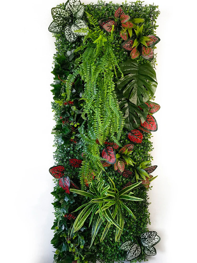 Artificial Chlorophytum Grass Wall Decoration 40x120cm Plastic