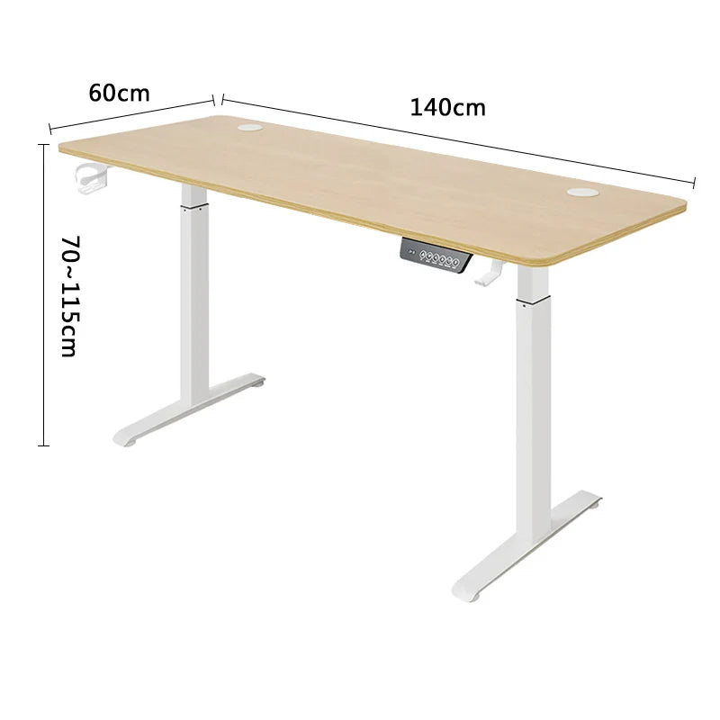 Electric Height Adjustable Stainless Steel Standing Computer Desk