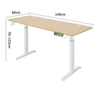 Electric Height Adjustable Stainless Steel Standing Computer Desk