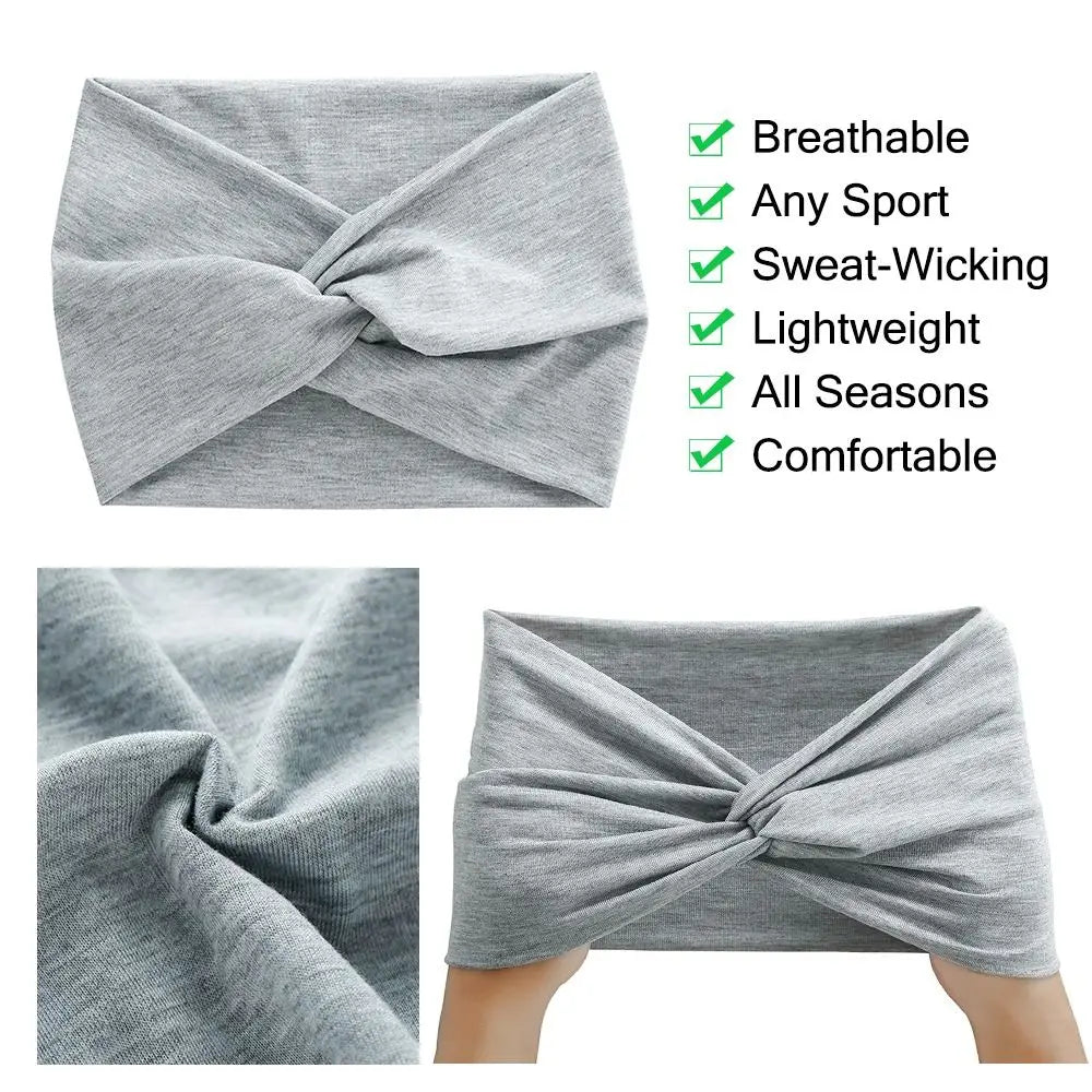 Hair Accessories Twisted Extra Large Thick Wide Headbands Turban Workout Headband Head Wraps for Women - Buy online at  Vibe In Cart.
