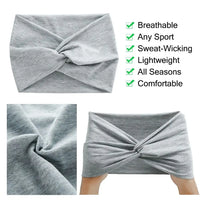 Hair Accessories Twisted Extra Large Thick Wide Headbands Turban Workout Headband Head Wraps for Women - Buy online at  Vibe In Cart.