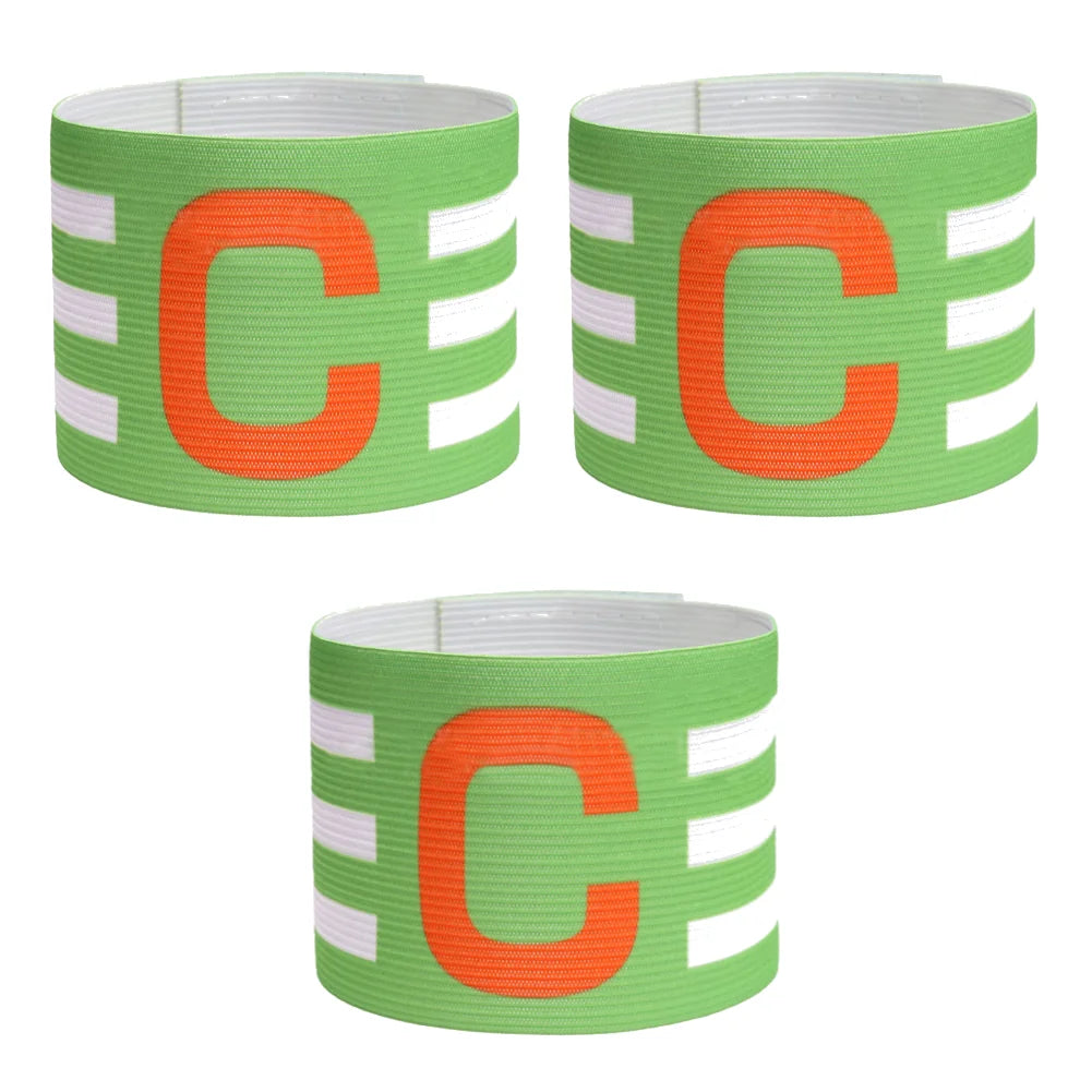 Adjustable Elastic Polyester Soccer Captain Armband for Training