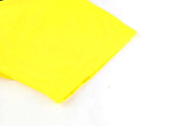 Men's Polyester Soccer Referee Uniform with Jersey and Shorts