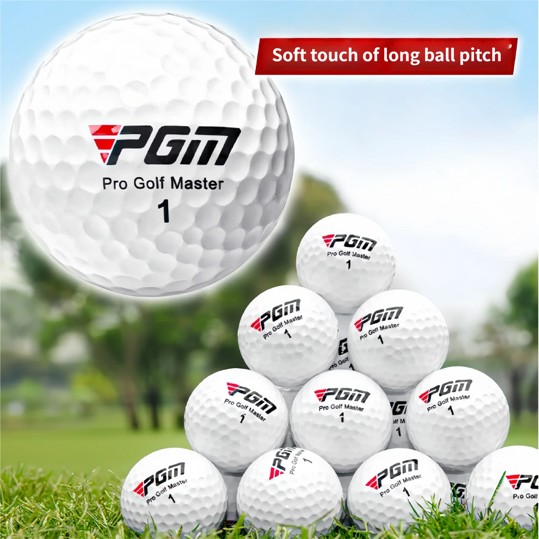 3-Layer Golf Balls for Practice and Distance Performance