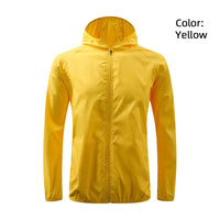 Hooded UV Waterproof Nylon Golf Jacket Unisex Foldable