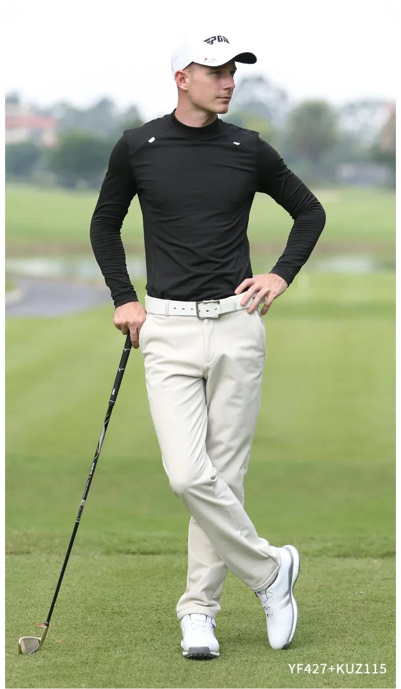 PGM Winter Golf Pants for Men Fleece Warm Work Business Casual Pants Male Waterproof Stretch Long Trousers Ball Sweatpant - Buy online at  Vibe In Cart.