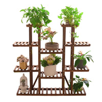 Wooden Plant Shelf Flower Pot Stand Indoor Outdoor Multi-Tier Plant Display Stand - Buy online at  Vibe In Cart.