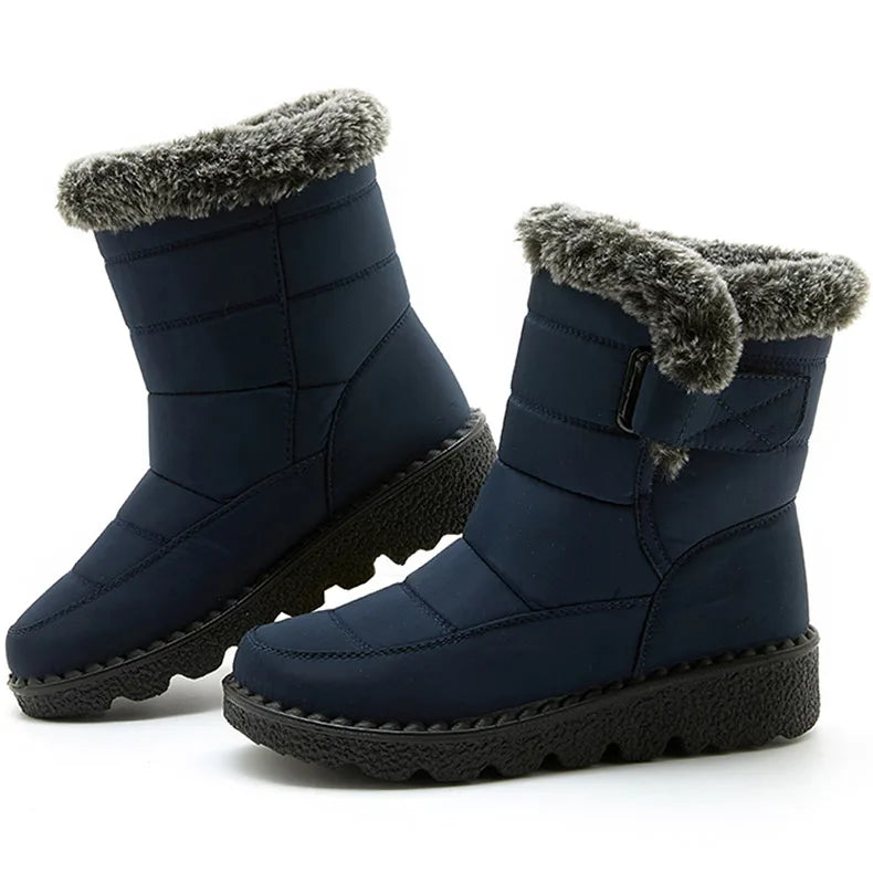 Women's Boots 2025 Trend Winter Shoes For Woman Winter Boots Ankle Low Heels Botas Mujer Waterproof Snow Boots With Fur Shoes - Buy online at  Vibe In Cart.