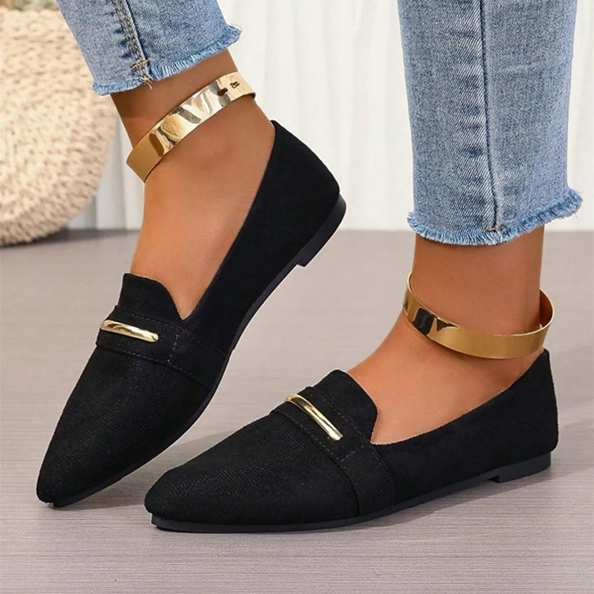 Loafers Flats Pointed Toe Casual Women Shoes New Comfortable Walking Mujer Zapatos:Wear-resisting - Buy online at  Vibe In Cart.