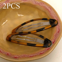 Vintage Accessories Leopard Print Glue Oval Hair Clips Cute Korean Charm BB Hair Clip Y2K Women Jewelry Y2K Hair Accessories - Buy online at  Vibe In Cart.