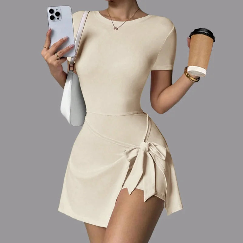 Women's Knee-Length Sports Dress for Tennis, Golf, and Yoga