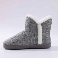 Litfun Winter Warm Plush Boots For Women Outdoor Soft Sole Non-slip Knit Furry Snow Boots Indoor Cozy Fur House Cotton Slippers - Buy online at  Vibe In Cart.