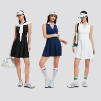 New sports dresses women tennis dress polo lapel fitness dress outdoor badminton golf Quick-drying and breathable Sports dress - Buy online at  Vibe In Cart.