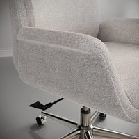 Modern Comfort Pizana Bouclé Fabric High-Back Executive Office Chair, Light Sand/Brushed Nickel, BIFMA Compliant - Buy online at  Vibe In Cart.