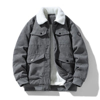 2025 Winter Collar Corduroy Jacket for Men, Casual, Comfortable, Loose, High Quality, Simple, Versatile,and Plush Jacket for Men - Buy online at  Vibe In Cart.