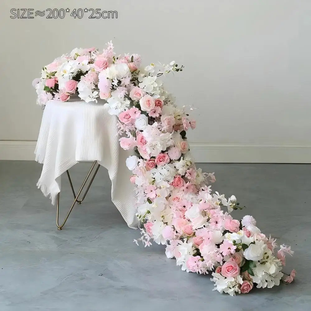 Artificial Silk Flower Row 100/200cm Table Centerpiece