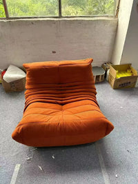 Modern Single Reclining Sofa in Cream for One Person