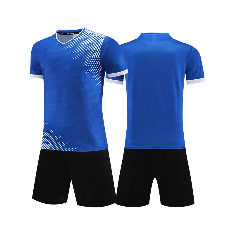 Soccer Uniform Set for Adults and Kids with Shirt and Shorts