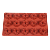 15 Holes Spiral Shape Silicone Cake Mold Mousse Dessert Baking Chocolate Donuts Bakeware Pastry Mould - Buy online at  Vibe In Cart.