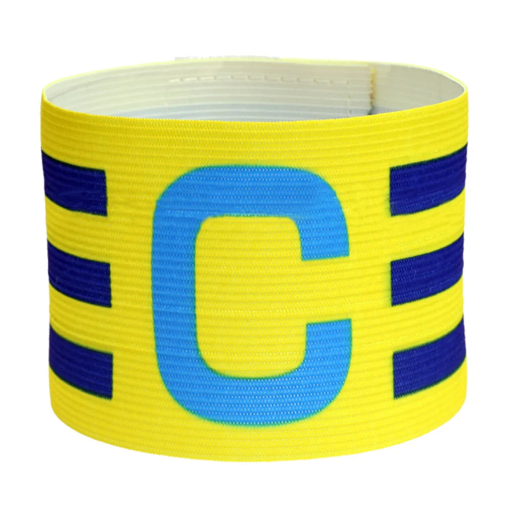 Adjustable Elastic Polyester Soccer Captain Armband for Training