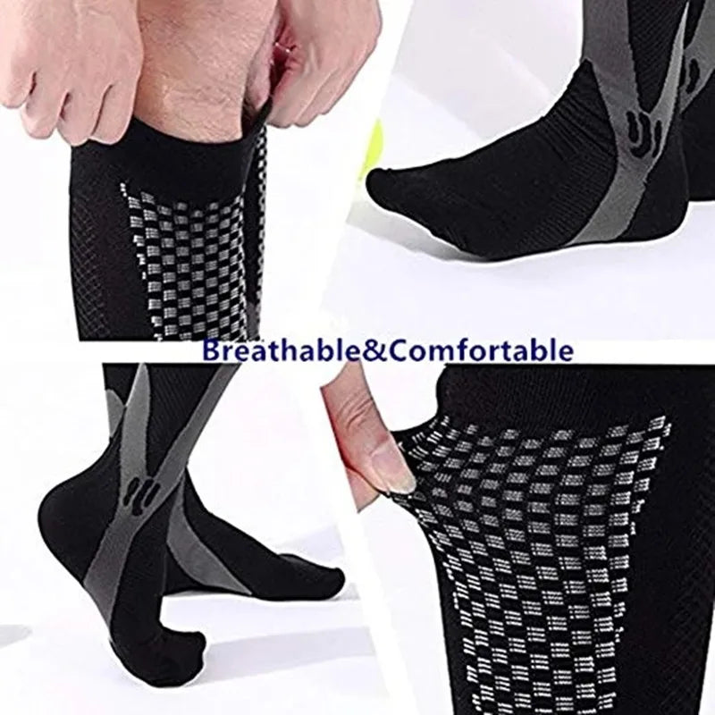 Running Men Women Compression Socks For Football Anti Fatigue Pain Relief 20-30 Mmhg Black Compression Socks Fit For Sport Socks - Buy online at  Vibe In Cart.