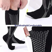 Running Men Women Compression Socks For Football Anti Fatigue Pain Relief 20-30 Mmhg Black Compression Socks Fit For Sport Socks - Buy online at  Vibe In Cart.